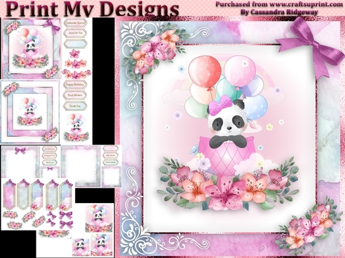 birthday card with cute flowers