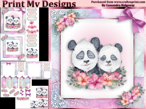 birthday card with cute flowers