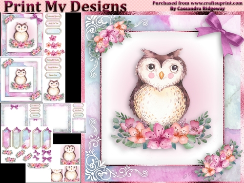 birthday card with cute flowers