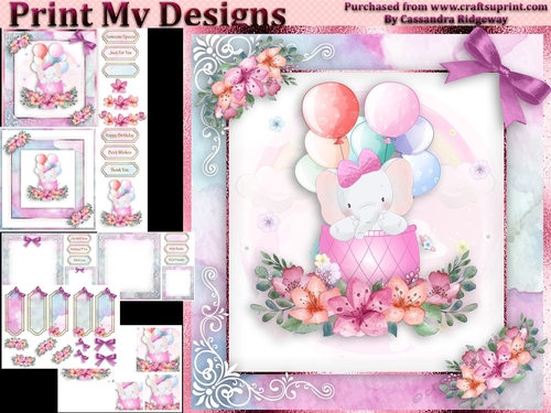 birthday card with cute flowers