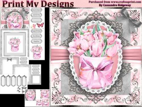 cute birthday card with flowers