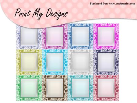 12 5x5 Card Fronts Set 17