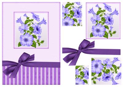 Floral Card Front with Pyramage