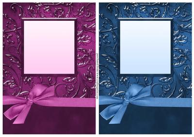 Luxurious A5 Card Fronts with Bow