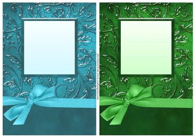 Luxurious A5 Card Fronts with Bow
