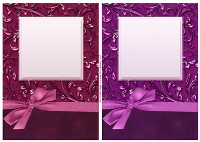 Luxurious A5 Card Fronts with Bow