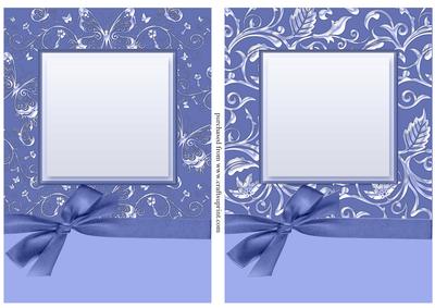 Luxurious A5 Floral & Butterfly Card Fronts with Bow