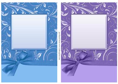 Luxurious A5 Card Fronts with Bow