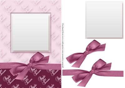 Wedding Bride and Groom Card Front