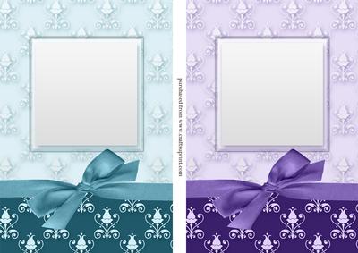 Victorian Style Background Card Front