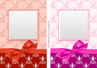 Victorian Style Background Card Front