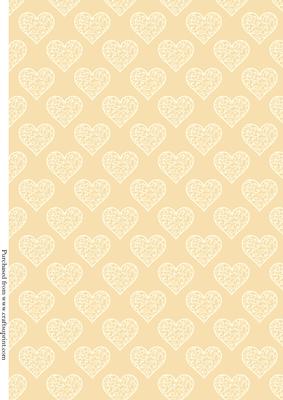 Love Heart Filagree Background Paper
