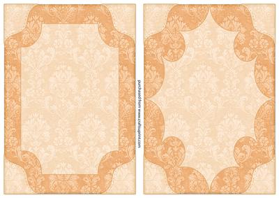 Damask Card Fronts