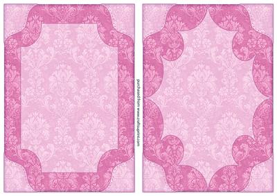 Damask Card Fronts