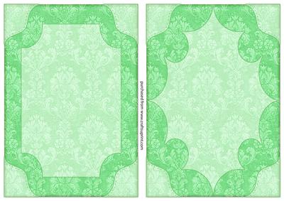 Damask Card Fronts