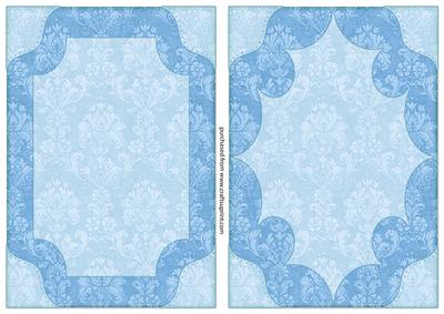 Damask Card Fronts