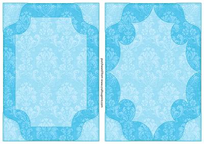 Damask Card Fronts