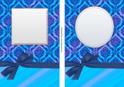 Deluxe Damask Card Fronts with Bow