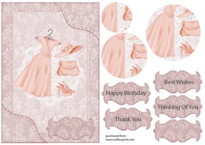 Pretty Little Red Dress Pyramage Card