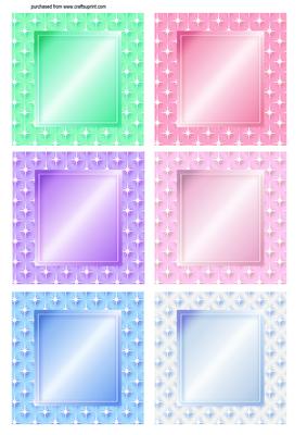 Christmas Star Square Toppers