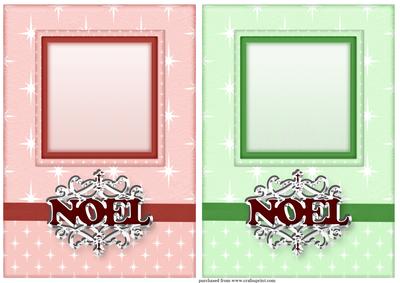 Noel Card Fronts 4