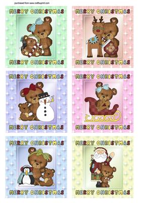 Christmas Star Square Toppers 2