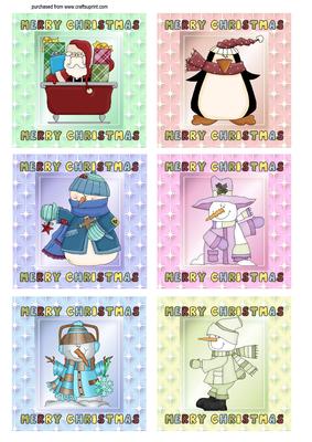 Christmas Star Square Toppers 3