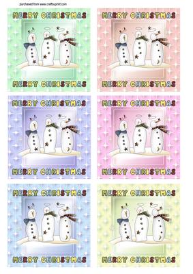 Snowman Christmas Toppers