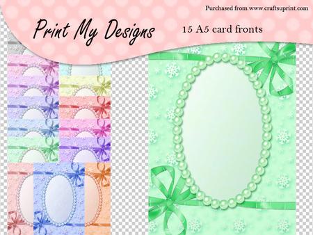 Various A5 Christmas Backgrounds for Cu & Pu