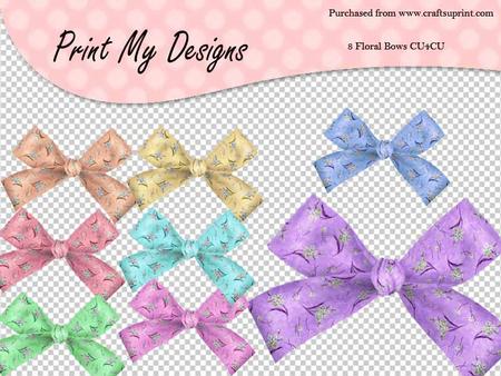 Floral Bows Cu & Pu