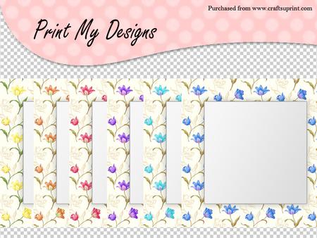Floral 5x5 Country Style Frames Cu4cu