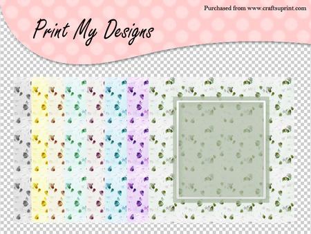 Floral 5x5 Country Style Paper Frames