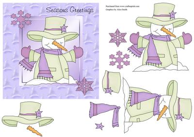 Funky Christmas Snowman