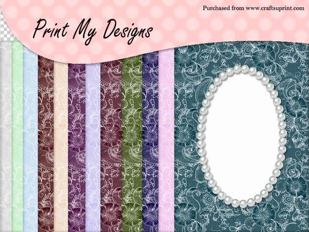 A5 Floral and Lace Card Fronts Cu4cu Ok