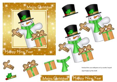 Buddy Snowman Card Front