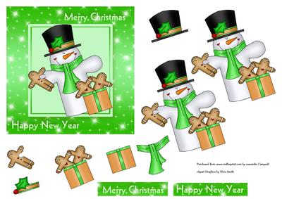 Buddy Snowman Card Front