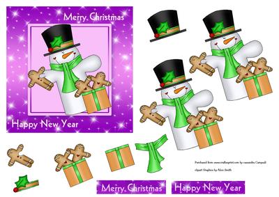 Buddy Snowman Card Front