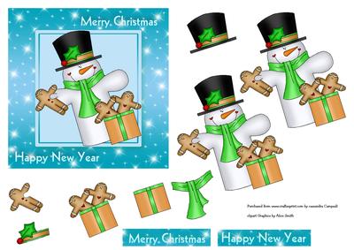 Buddy Snowman Card Front