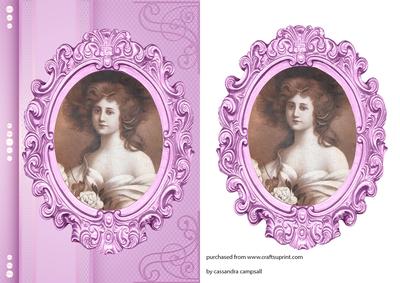 Vintage Framed Lady