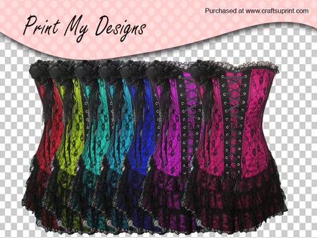 Lace Black & Color Corsets