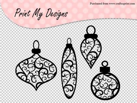 Christmas Baubles 2 Craft Robo File