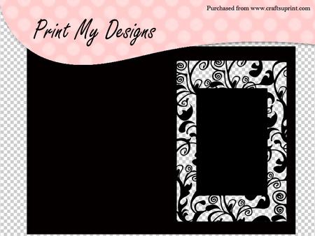 Floral Frame Card Craft Robo File