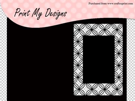 Floral Frame Card Craft Robo File