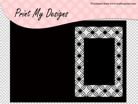 Floral Frame Card Craft Robo File