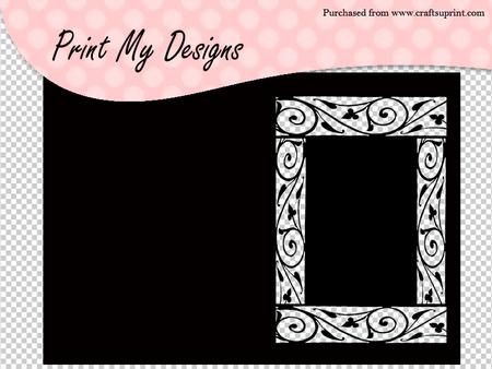 Floral Frame Card Craft Robo File
