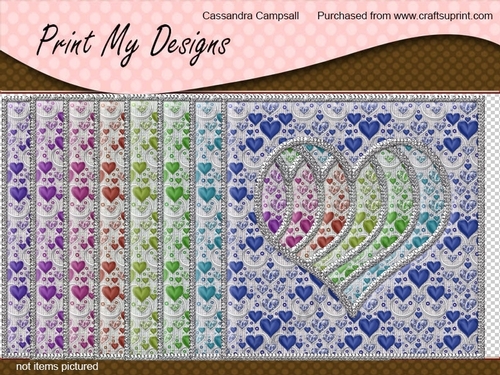 stunning 8 x 8 Frames card fronts toppers / backgrounds