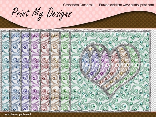 stunning 8 x 8 Frames card fronts toppers / backgrounds