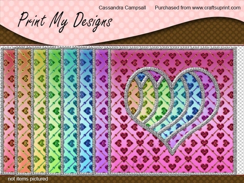 stunning 8 x 8 Frames card fronts toppers / backgrounds