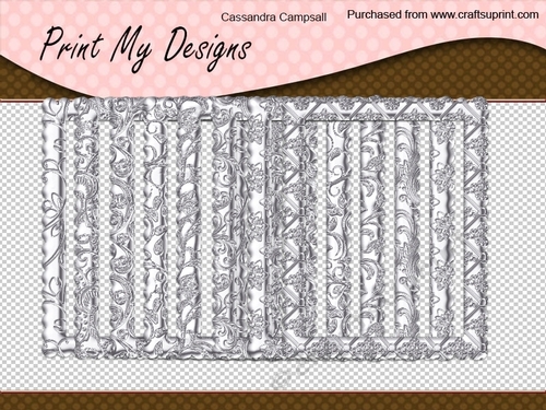 stunning 8 x 8 Frames card fronts toppers / backgrounds
