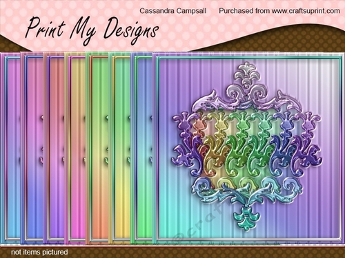 stunning 8 x 8 Frames card fronts toppers / backgrounds